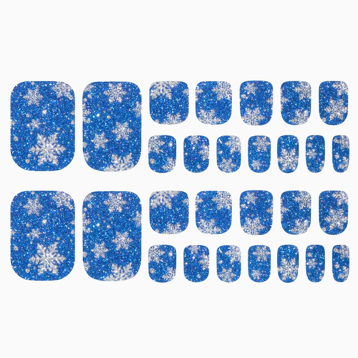 Snow - Blue (Glitter Pedicure)