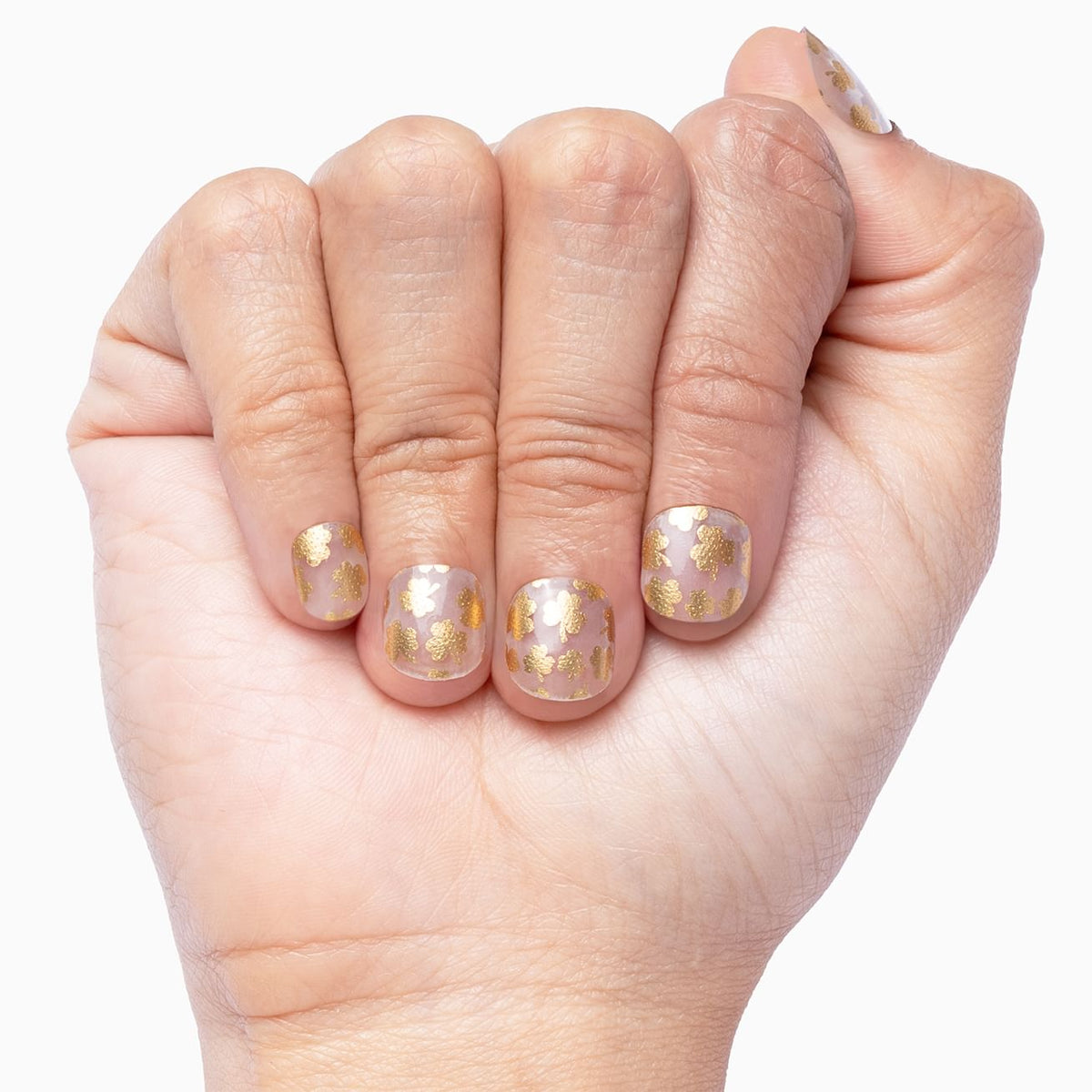 All Over Gold Clover (transparent)