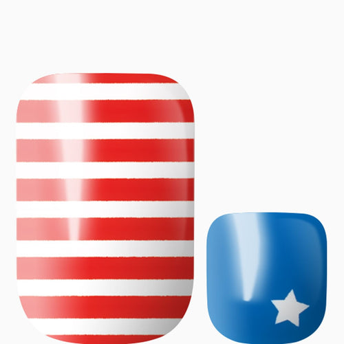 Red, White & Beautiful (Pedicure)