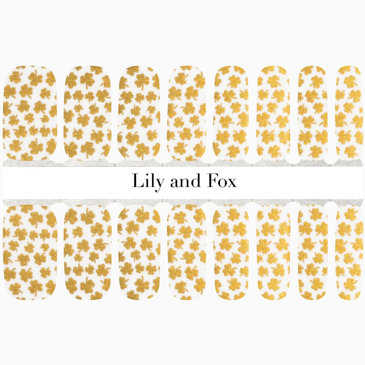 All Over Gold Clover (transparent)