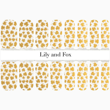 All Over Gold Clover (transparent)