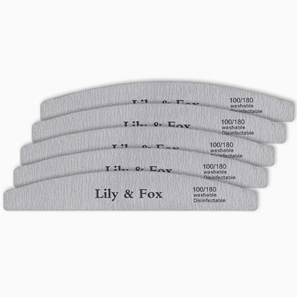 Nail File Firm - 5 Pack (7 inch wood core nail file)